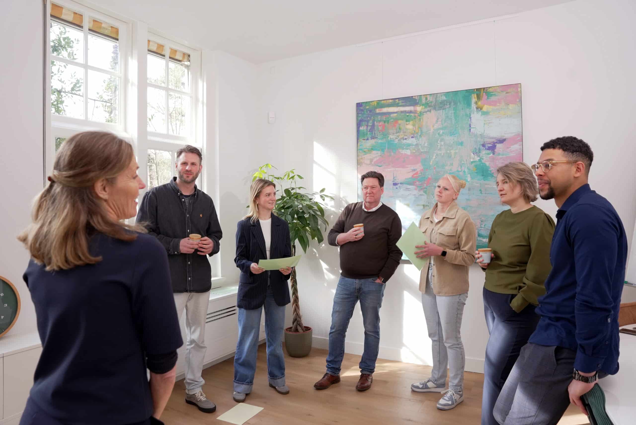 collega's in cirkel