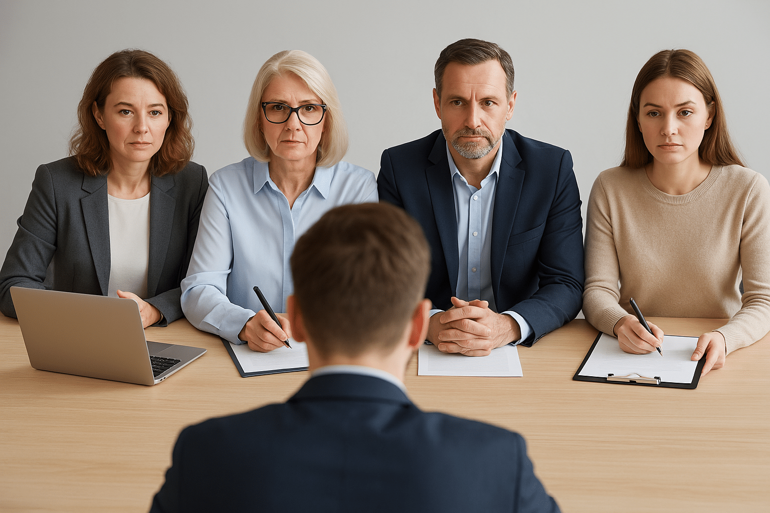 Sollicitatiegesprek met een selectiecommissie in de zorgsector